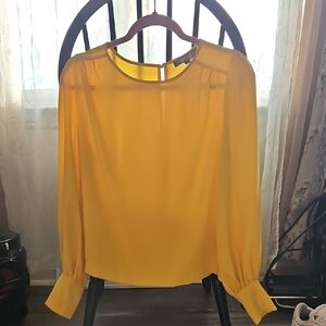 Elegant Yellow Women's Blouse